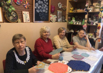 Плетение салфеток в ТОС им. Н.А.Зайцева