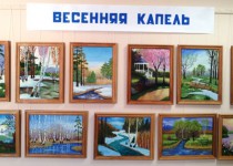 Выставка детского рисунка «Весенняя капель» в ТОС поселка Копосово