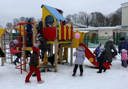 Открытие детского городка в поселке Новое Доскино