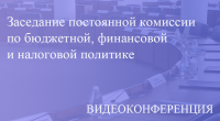 Прямая трансляция заседания постоянной комиссиии по бюджетной, финансовой и налоговой политике 20.05.2020