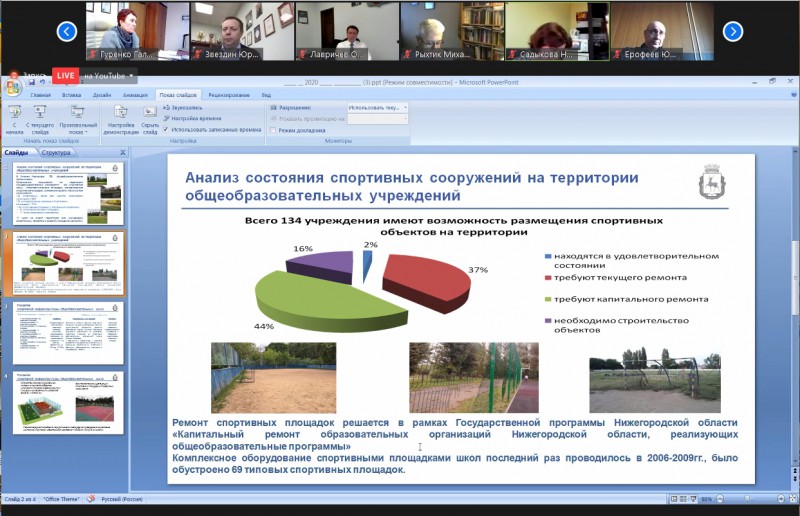 Профильная комиссия продолжит контроль за состоянием школьных спортивных площадок в Нижнем Новгороде