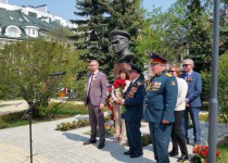 Жанна Скворцова приняла участие в торжественном мероприятие в сквере им. Жукова