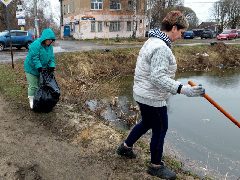 Субботник в поселке Новое Доскино