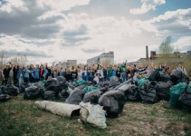 Более 130 мешков мусора было собрано на набережной Оки в ходе экоквеста «Давай начистоту!»