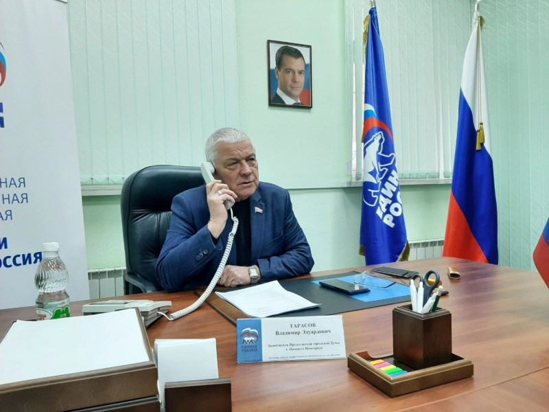 Владимир Тарасов провел очередной прием граждан по вопросам старшего поколения