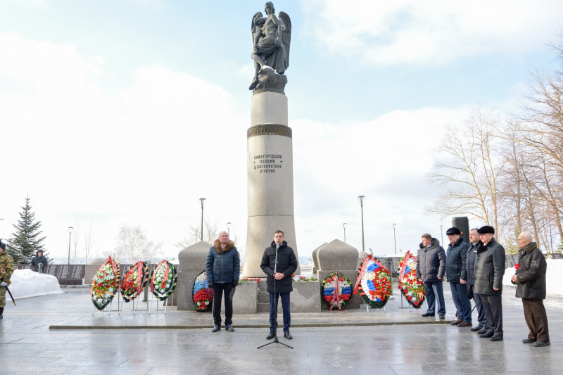 Николай Сатаев принял участие в митинге, посвященном 34-й годовщине вывода Советский войск из Афганистана