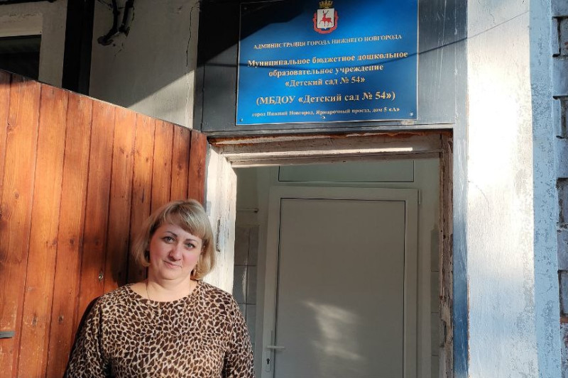 Мария Самоделкина оказала помощь детскому саду №54 Канавинского района в приобретении и установке дверей