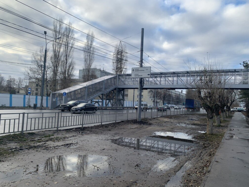 Надземный пешеходный переход на участке Сормовского шоссе (10)