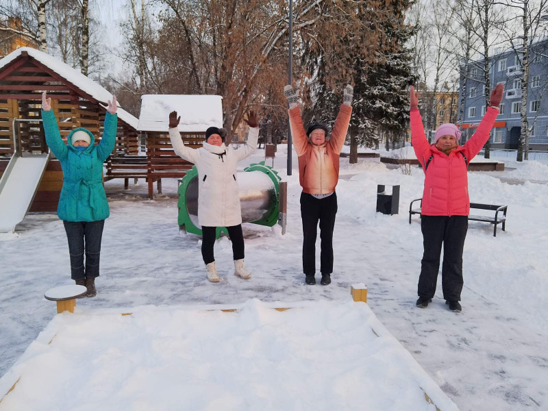 Бодрячки из Московского района морозов не боятся!