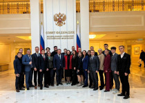 Делегация молодых парламентариев во главе с Олегом Лавричевым посетила Совет Федерации ФС РФ